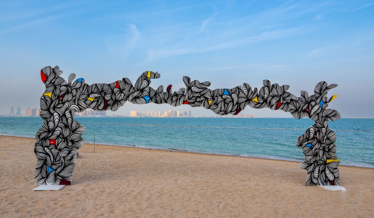 Celebrating Art Football and Qatar’s Iconic Locations Perfect Picture Frame Goalposts